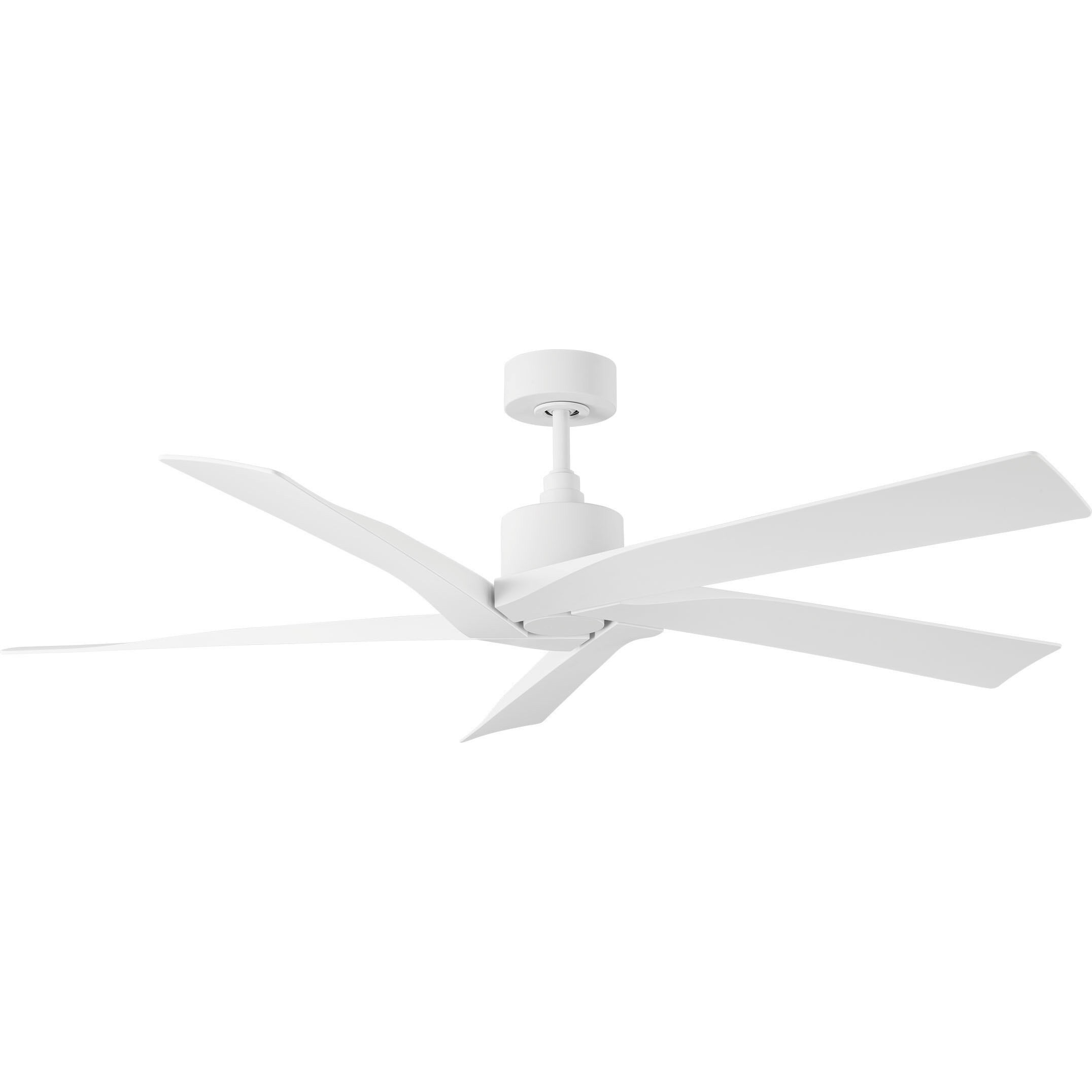 Aspen 56 inch Matte White with Matte White ABS Blades Indoor/Outdoor Ceiling Fan, Coastal