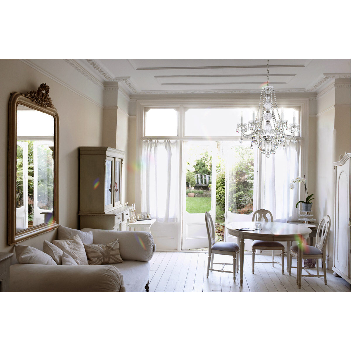 Arlington 6 Light 24 inch Polished Silver Chandelier Ceiling Light