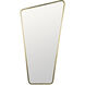 Juliet 51 X 35 inch Antique Brass Mirror