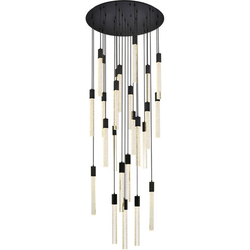 Weston 25 Light 42 inch Black Pendant Ceiling Light