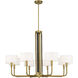 Chelsea 8 Light 40 inch Soft Brass Chandelier Ceiling Light
