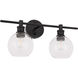 Collier 2 Light 19 inch Black Wall sconce Wall Light