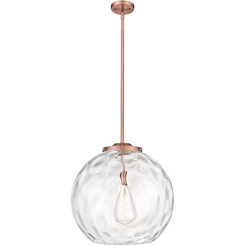Ballston Athens Water Glass 1 Light 18 inch Antique Copper Pendant Ceiling Light