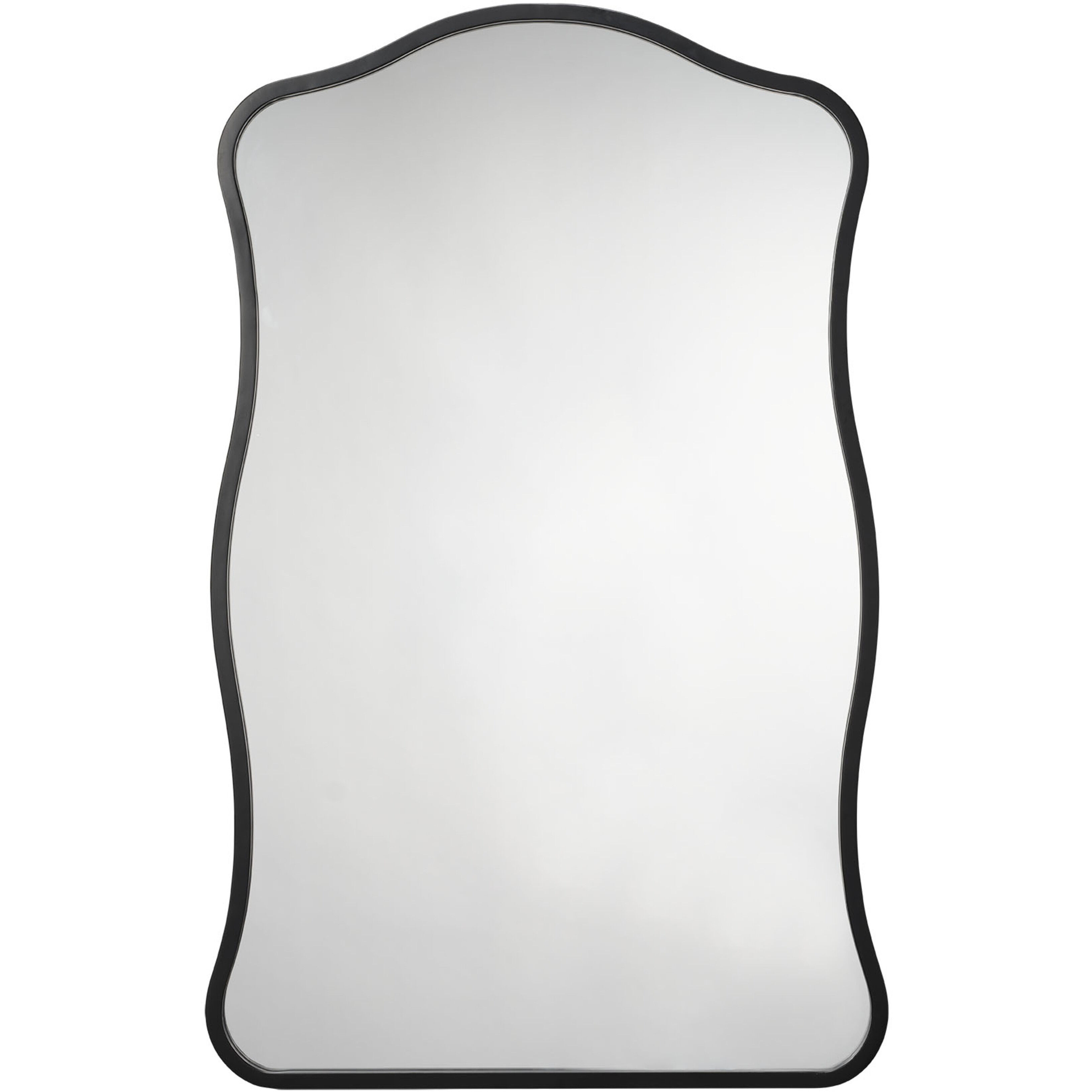 Aurora 38 X 24 inch Satin Black Metal Mirror