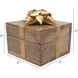 Anita 5 X 5 inch Brown and Gold Decorative Box