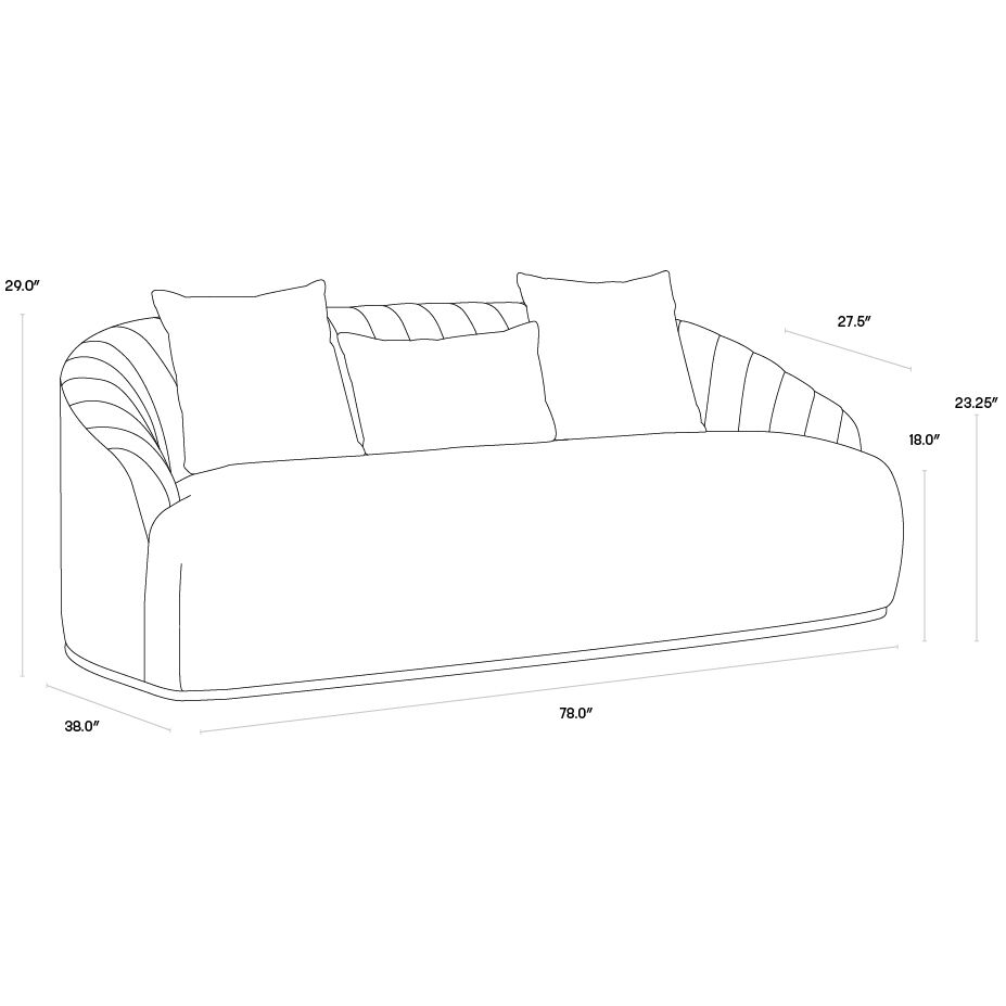 Astrid Merlot Sofa