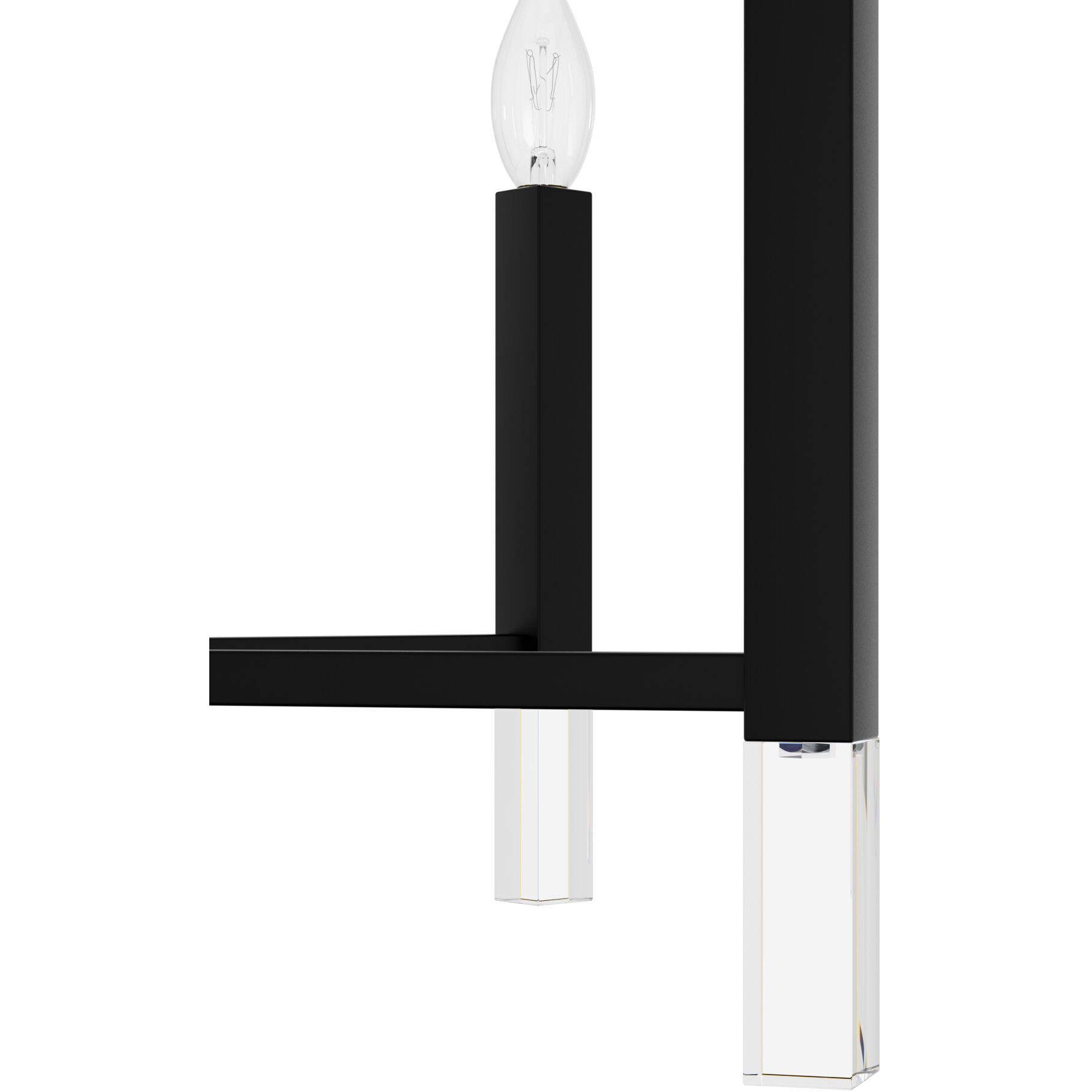 Sunjai 6 Light 30 inch Matte Black Chandelier Ceiling Light