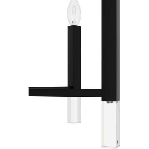 Sunjai 6 Light 30 inch Matte Black Chandelier Ceiling Light