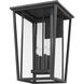 Seoul 4 Light 30.25 inch Black Outdoor Wall Light