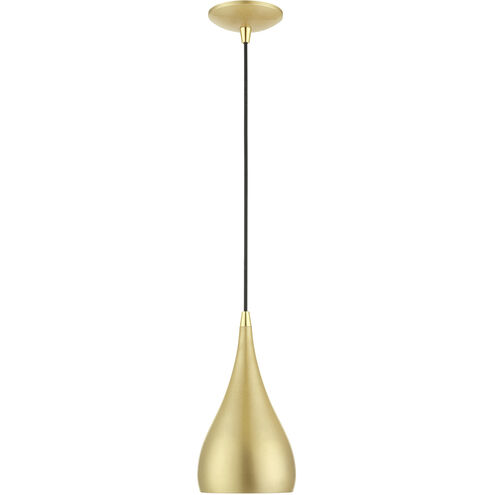Amador 1 Light 6 inch Soft Gold with Polished Brass Accents Mini Pendant Ceiling Light