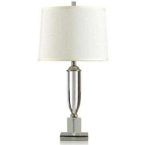 Dann Foley 29 inch 150 watt Polished Nickel and Off-White Table Lamp Portable Light