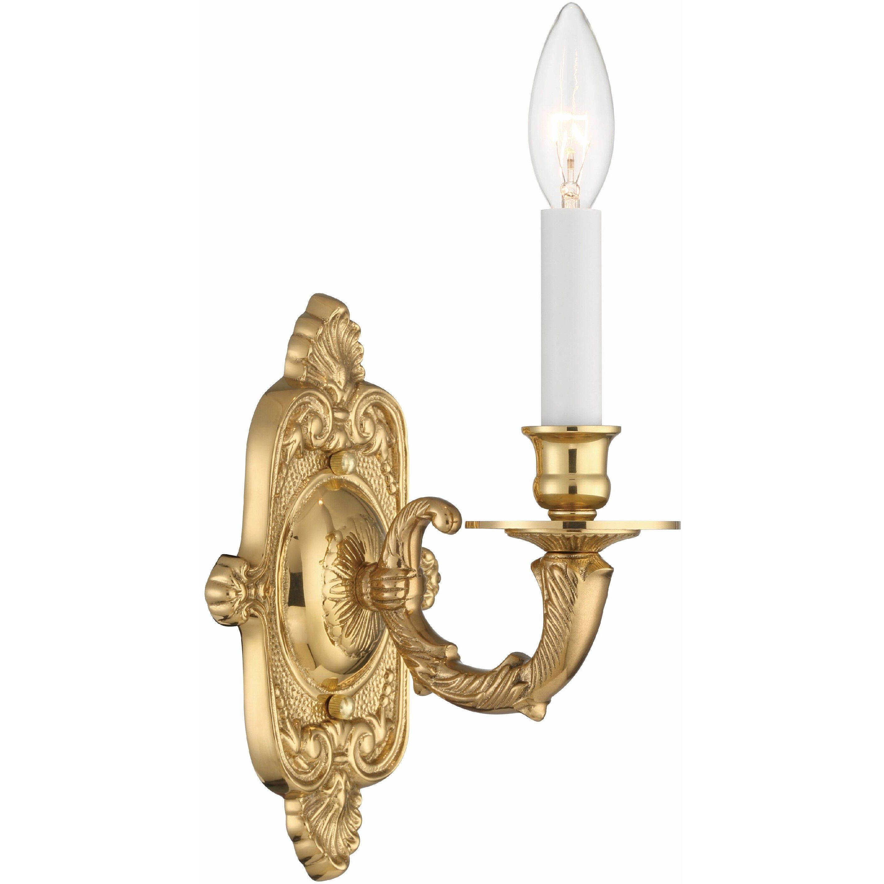 Marlowe Bath Sconce Wall Light in Polished Brass
