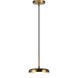 Creston LED 7.88 inch Aged Gold Brass Pendant Ceiling Light
