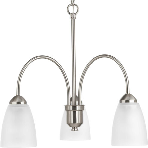 Gather 3 Light 20 inch Brushed Nickel Chandelier Ceiling Light