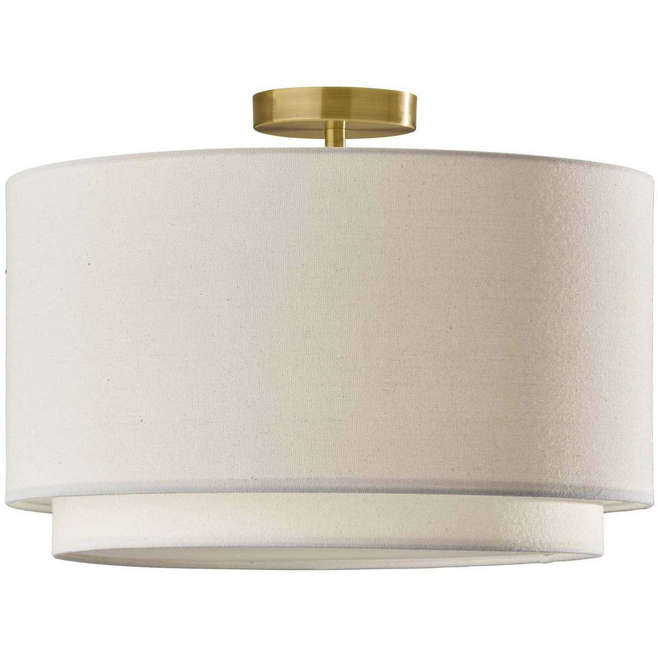 Finley 20 inch Antique Brass Flush Mount Ceiling Light