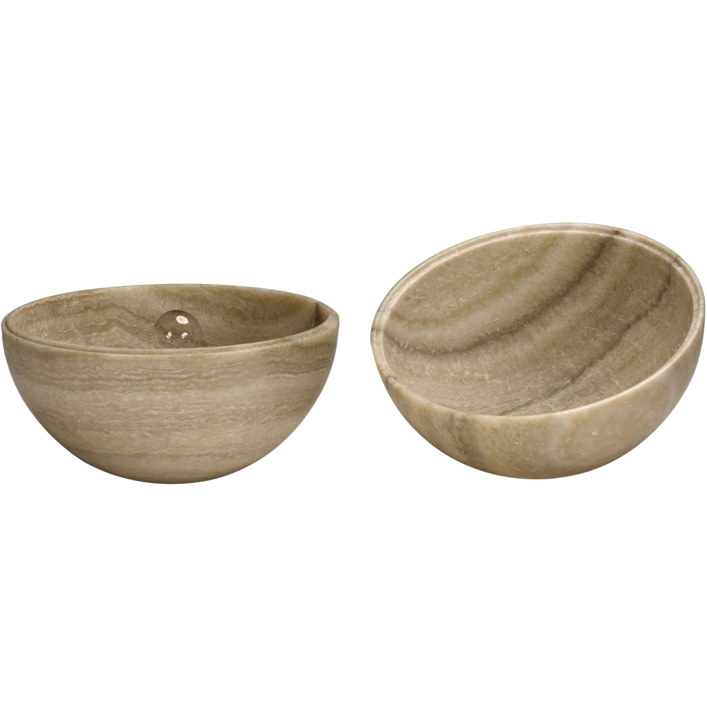 Onyx Globe 15 inch 40.00 watt Natural Table Lamp Portable Light, Medium