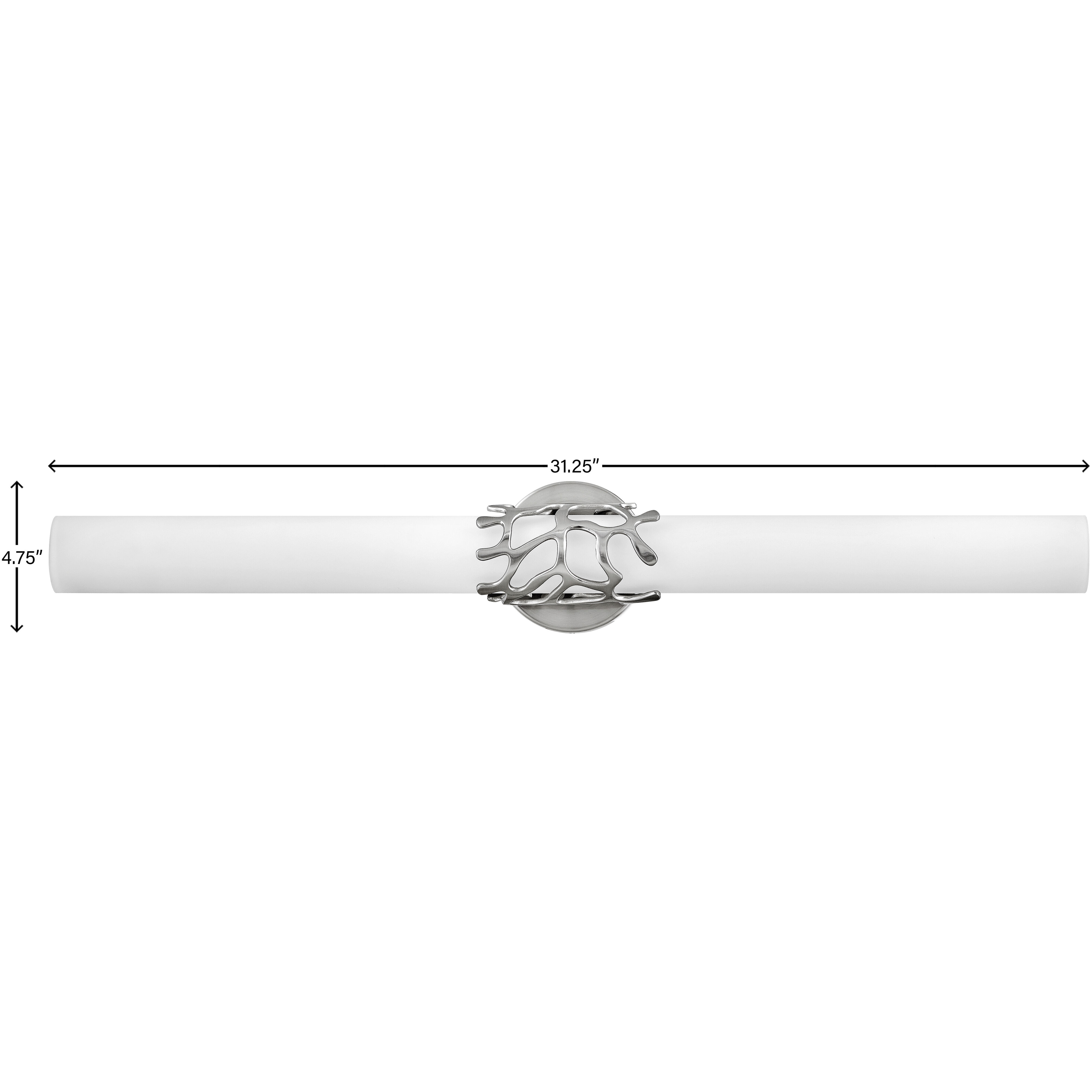 Lyra LED 31 inch Brushed Nickel Vanity Light Wall Light, Vertical
