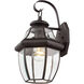Monterey 1 Light 13 inch Bronze Outdoor Wall Lantern