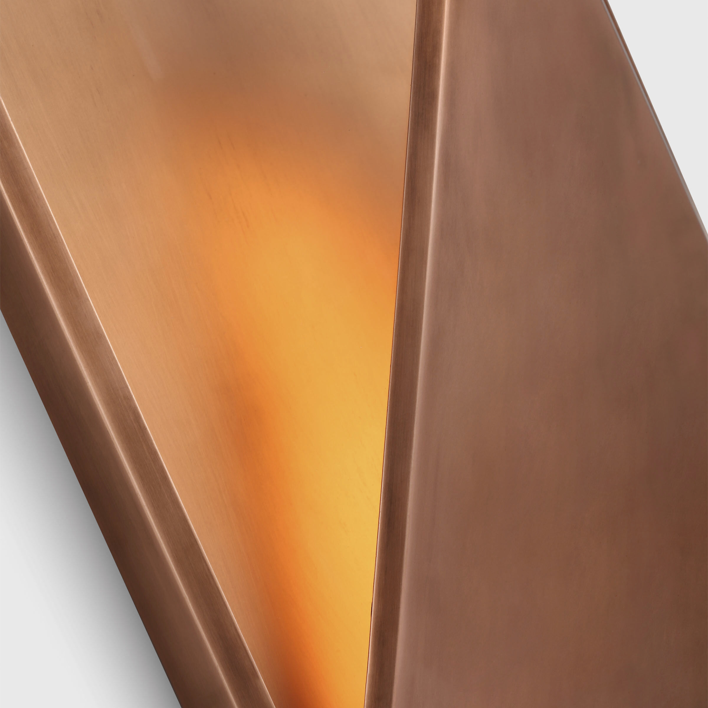 Kelly by Kelly Wearstler Punto LED 22.2 inch Natural Copper Outdoor Wall Lantern