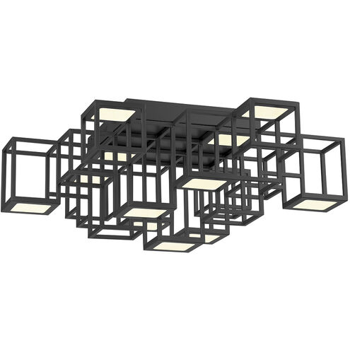 Ferro LED 24.75 inch Black Flush Mount Ceiling Light