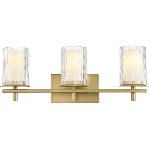 Grayson 3 Light 23 inch Modern Gold Vanity Wall Light