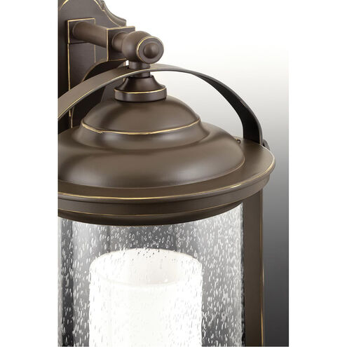 Holly LED 14 inch Antique Bronze Outdoor Wall Lantern, Small, Design Series