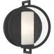 Halin 1 Light 9 inch Sand Coal Black Outdoor Wall Sconce