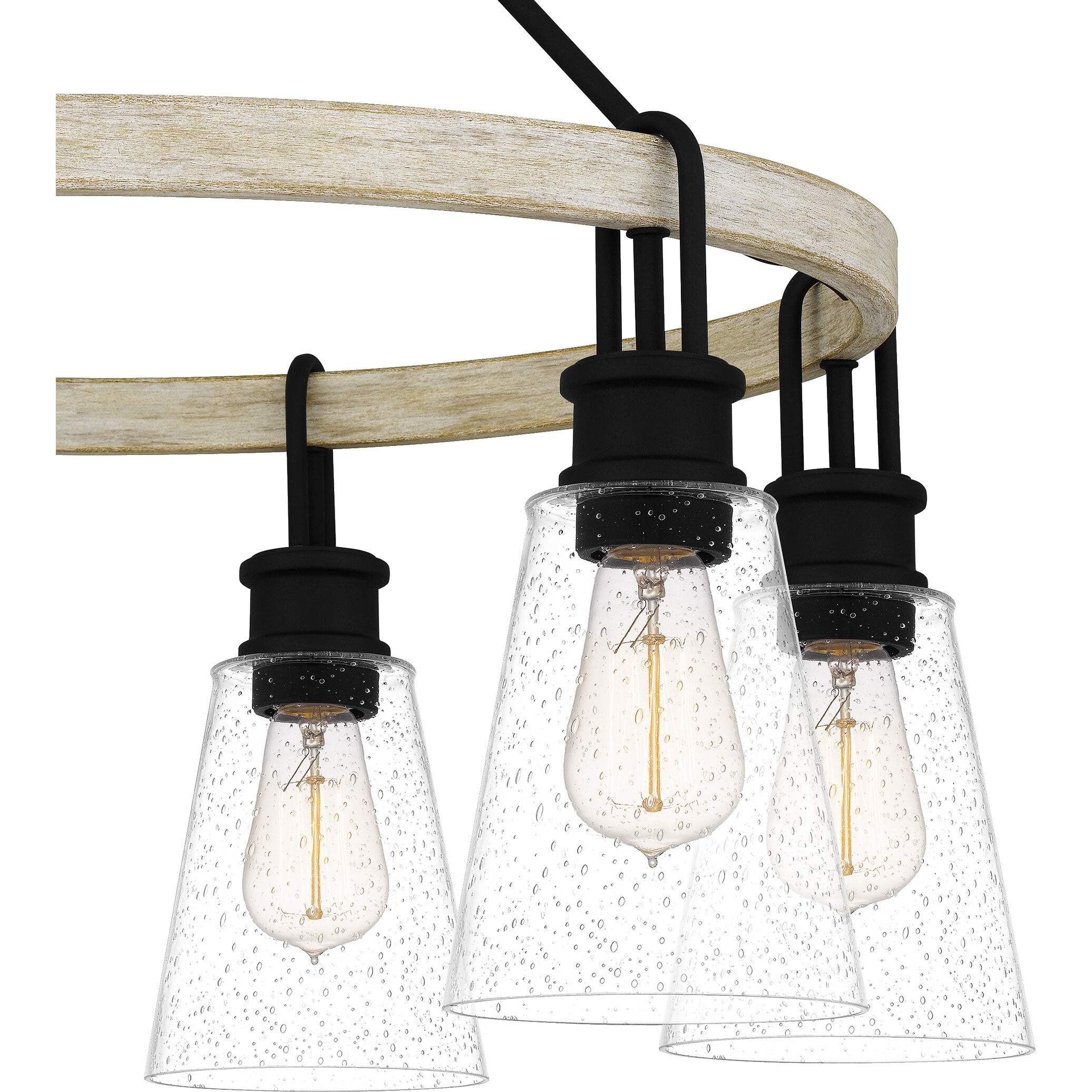 Kingsbridge 6 Light 28 inch Earth Black Chandelier Ceiling Light