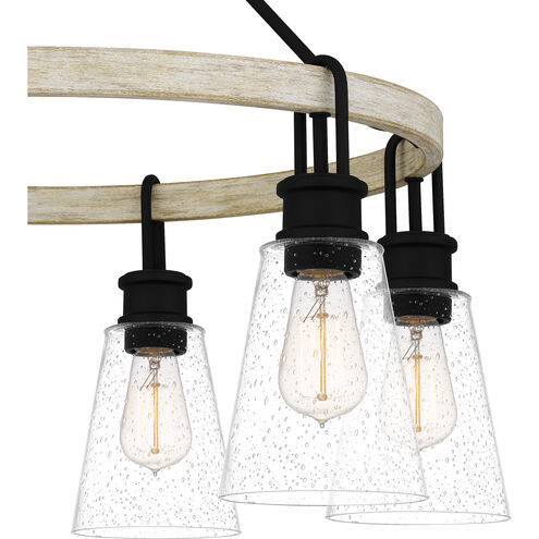 Kingsbridge 6 Light 28 inch Earth Black Chandelier Ceiling Light