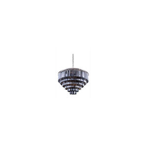 Sydney 33 Light 44 inch Polished Nickel Pendant Ceiling Light in Silver Shade, Urban Classic