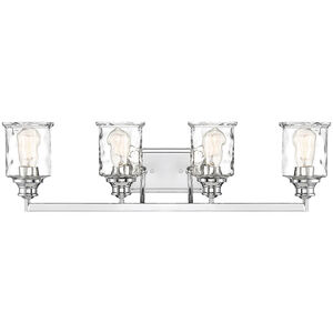 Drake 4 Light 32 inch Polished Nickel Bath Bar Wall Light