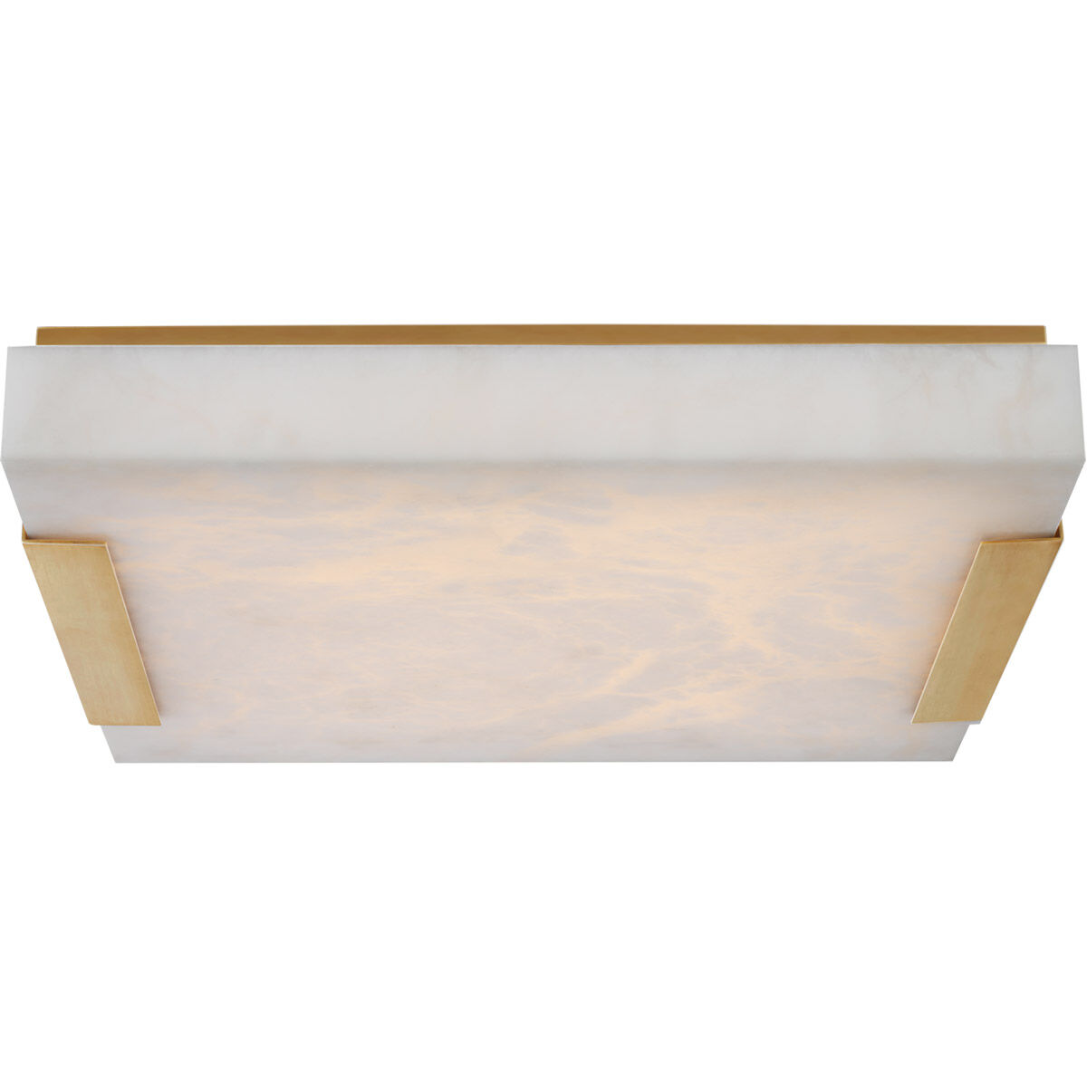 Kelly Wearstler Covet LED 18.25 inch Antique-Burnished Brass Flush Mount Ceiling Light, Large