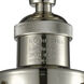 Franklin Restoration Fulton 1 Light 7 inch Polished Nickel Semi-Flush Mount Ceiling Light in Matte White Glass, Franklin Restoration