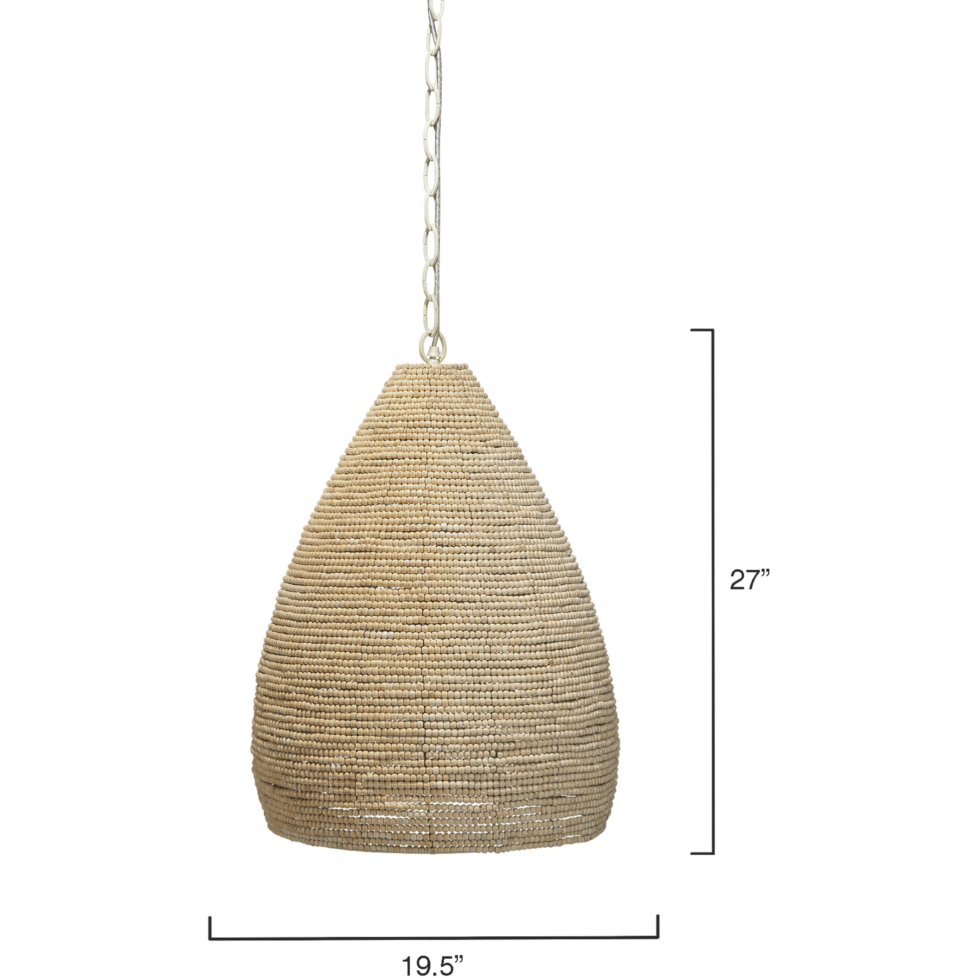 Gulf 1 Light 19.5 inch Natural Pendant Ceiling Light