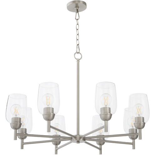 Wallinger 8 Light 32 inch Satin Nickel Chandelier Ceiling Light