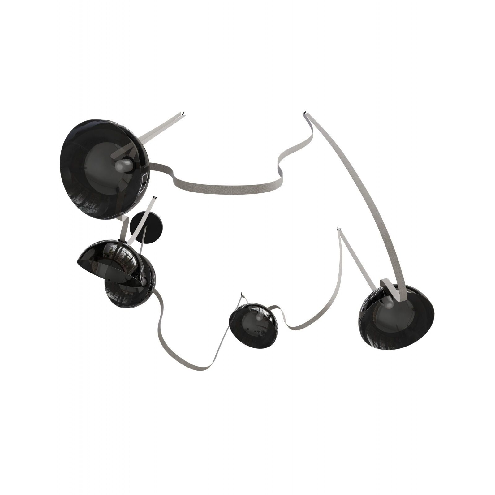 Fremont LED 8.5 inch Ivory and Black Belt Chandelier Ceiling Light