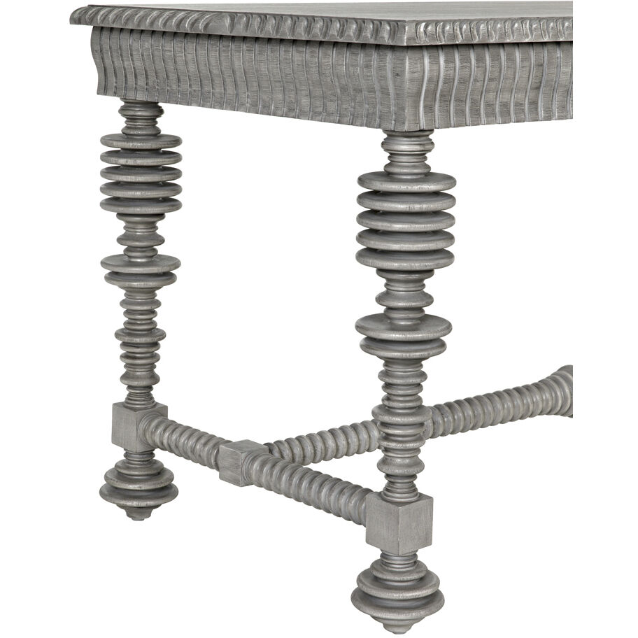 Portuguese 60 X 28 inch Distressed Grey Desk, Small