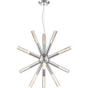 Empire LED 25 inch Chrome with Seeded Acrylic Chandelier Ceiling Light
