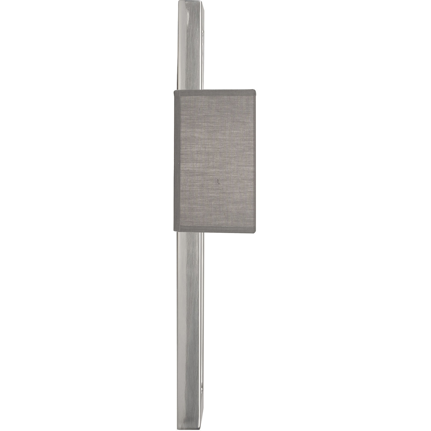 Doughnut 2 Light 15 inch Antique Silver ADA Wall Sconce Wall Light in Smoke Gray