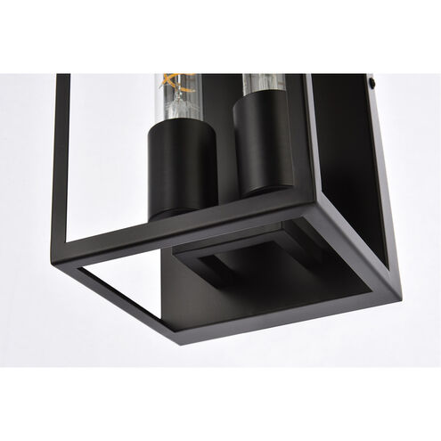 Voir 2 Light 6 inch Black Wall Sconce Wall Light