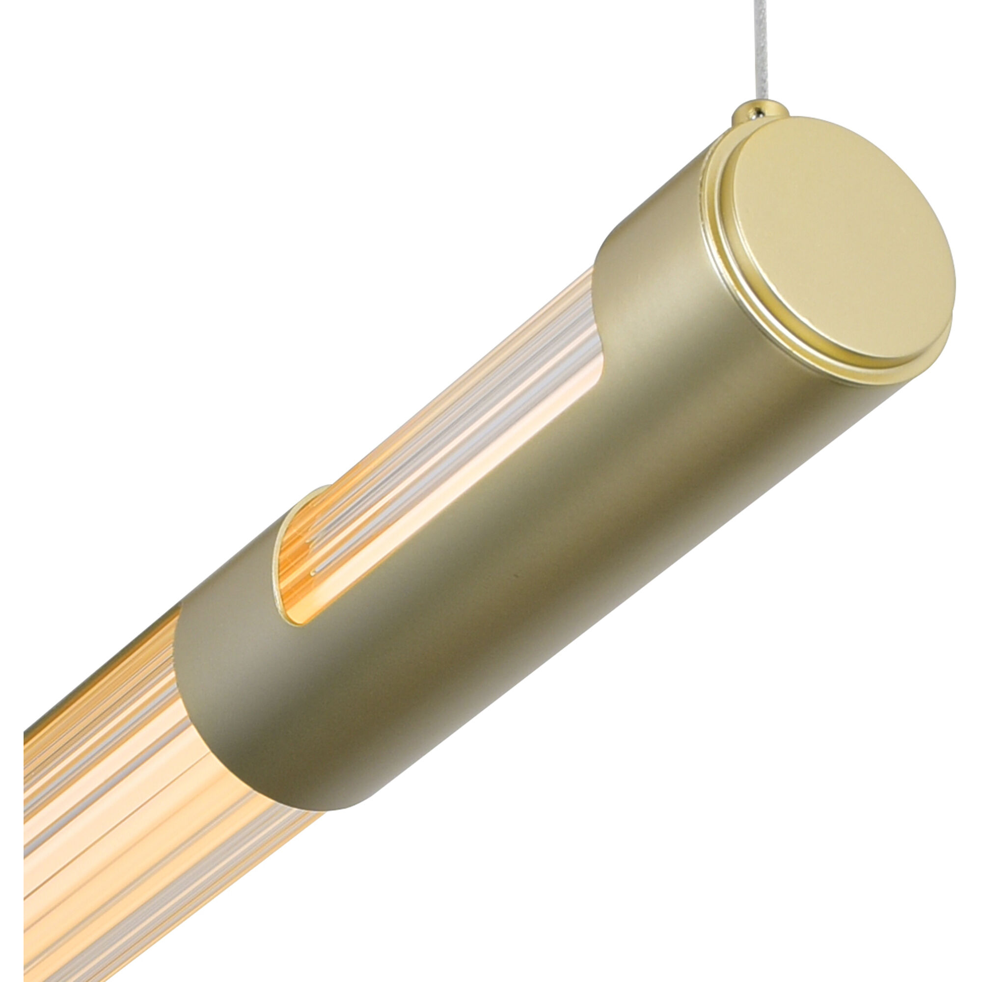 Neva LED 36 inch Satin Gold Island/Pool Table Light Ceiling Light