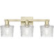 Arcadia Niagara 3 Light 25.5 inch Antique Brass Bath Vanity Light Wall Light