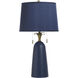 Poly 31.5 inch 60 watt Latilly Blue Table Lamp Portable Light