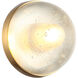 Misty Wall Sconce Wall Light in Aged Gold Brass