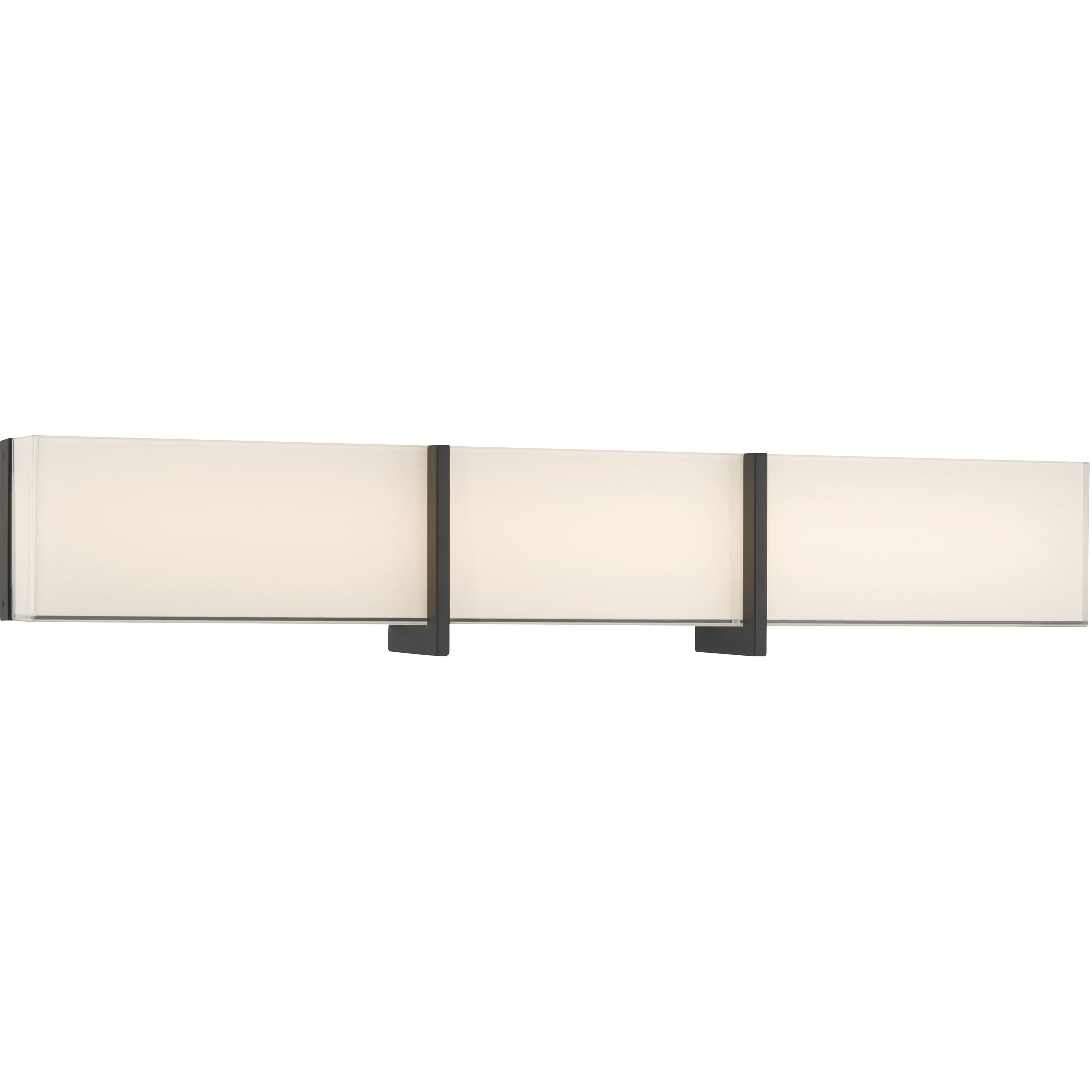 High Rise LED 30.25 inch Dark Matte Black Bath Bar Wall Light