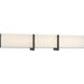 High Rise LED 30.25 inch Dark Matte Black Bath Bar Wall Light