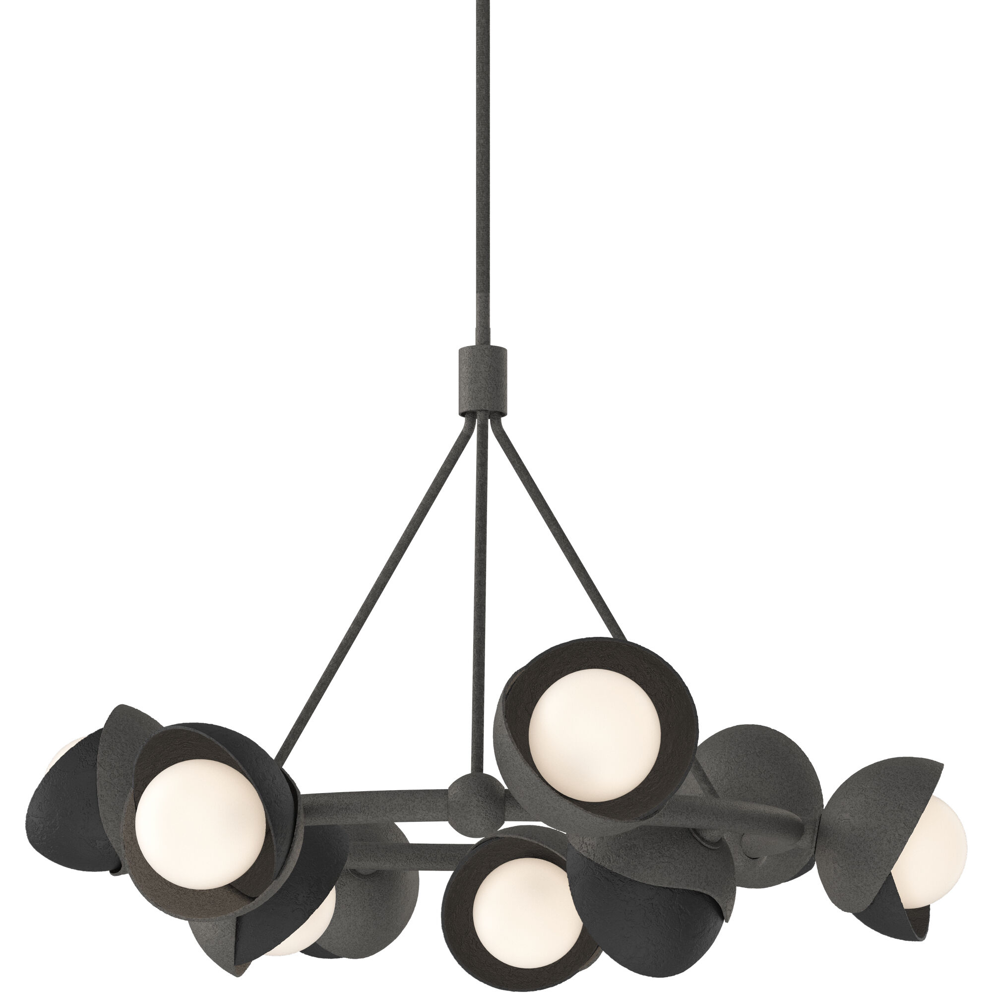 Brooklyn 9 Light 32 inch Natural Iron and Black Ring Pendant Ceiling Light in Natural Iron/Black