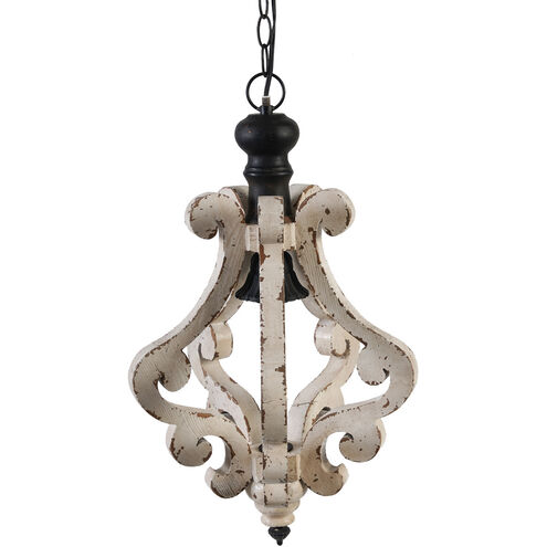 Harper 1 Light 12.6 inch Antique White Pendant Ceiling Light