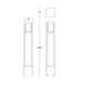 Tower 277 13.2 watt Bronze Bollard Light in 2700K Warm LED, WAC Landscape