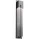 Outdoor Square Motif LED 29 inch Argento Grey Outdoor Sconce in 3000K LED, Frosted Granite, XL Square